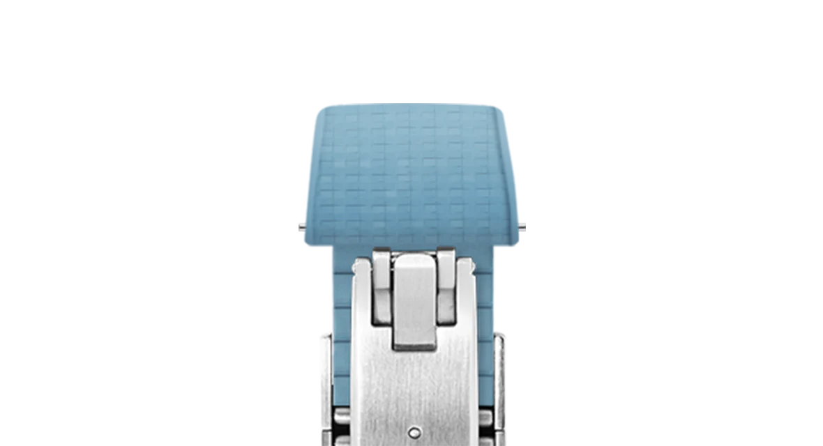 Baby Blue Mosaic CTS Rubber Strap - Image 6