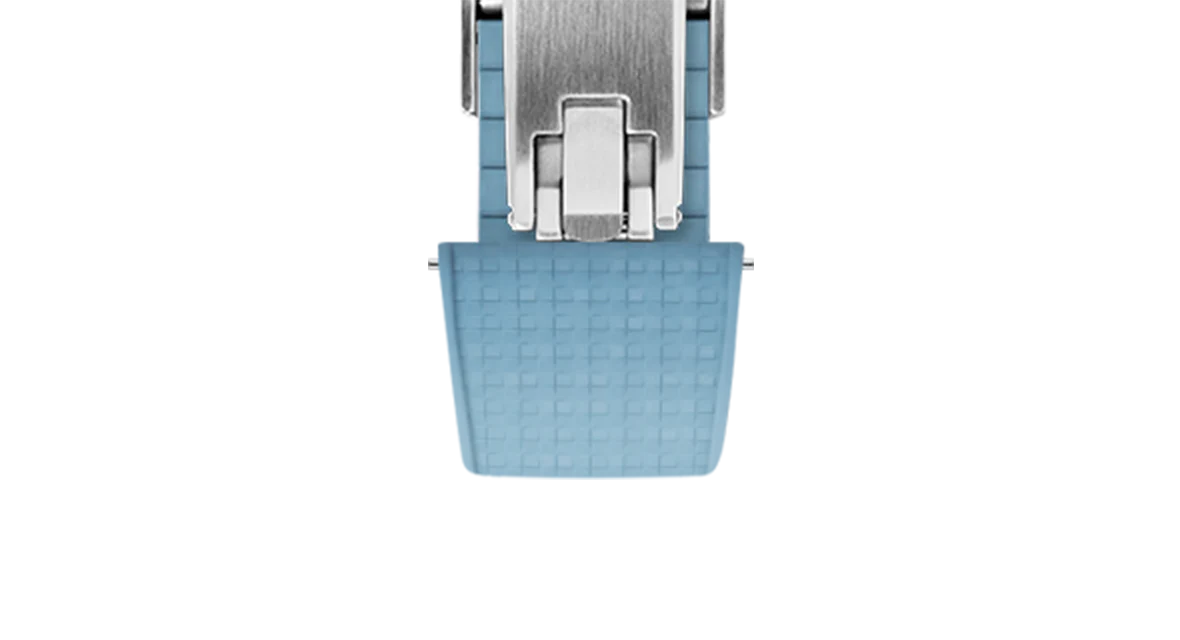 Baby Blue Mosaic CTS Rubber Strap - Image 7