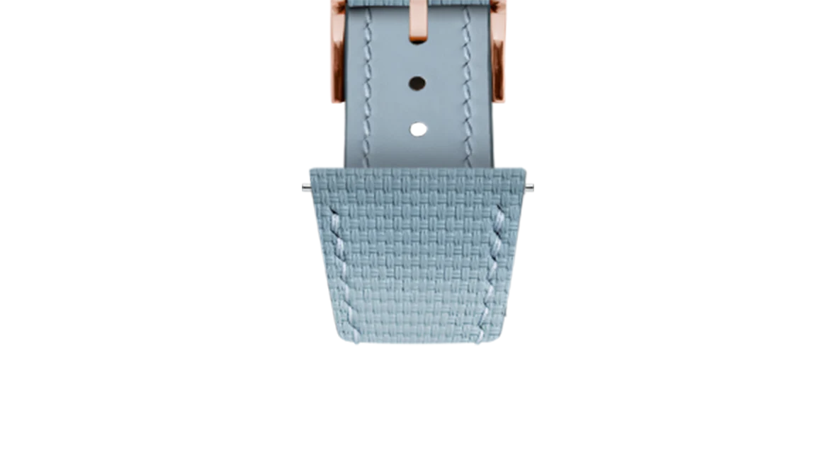 Baby Blue Sailcloth Slim Strap for De Bethune - Image 10