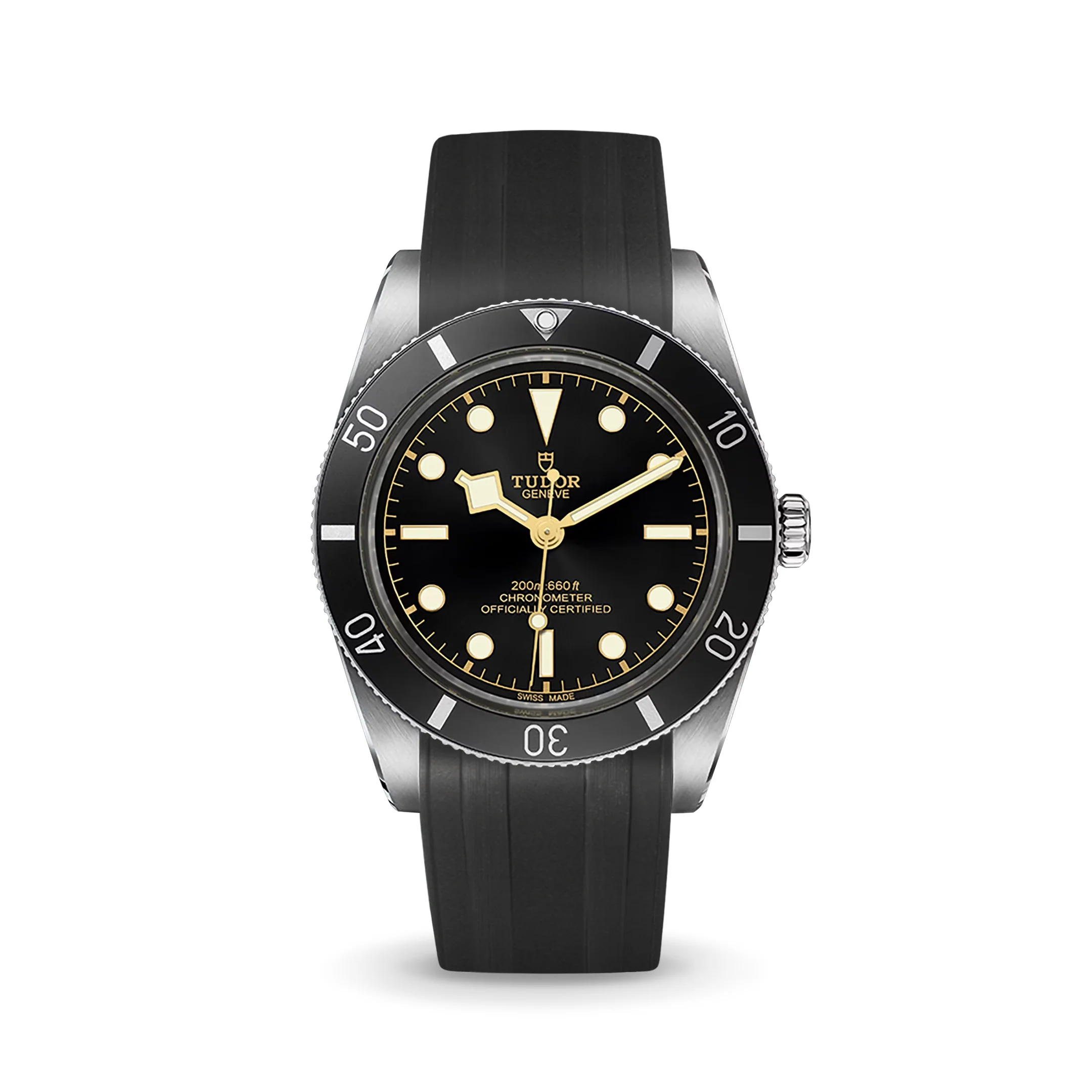 Black CTS Rubber Strap for Tudor BB54