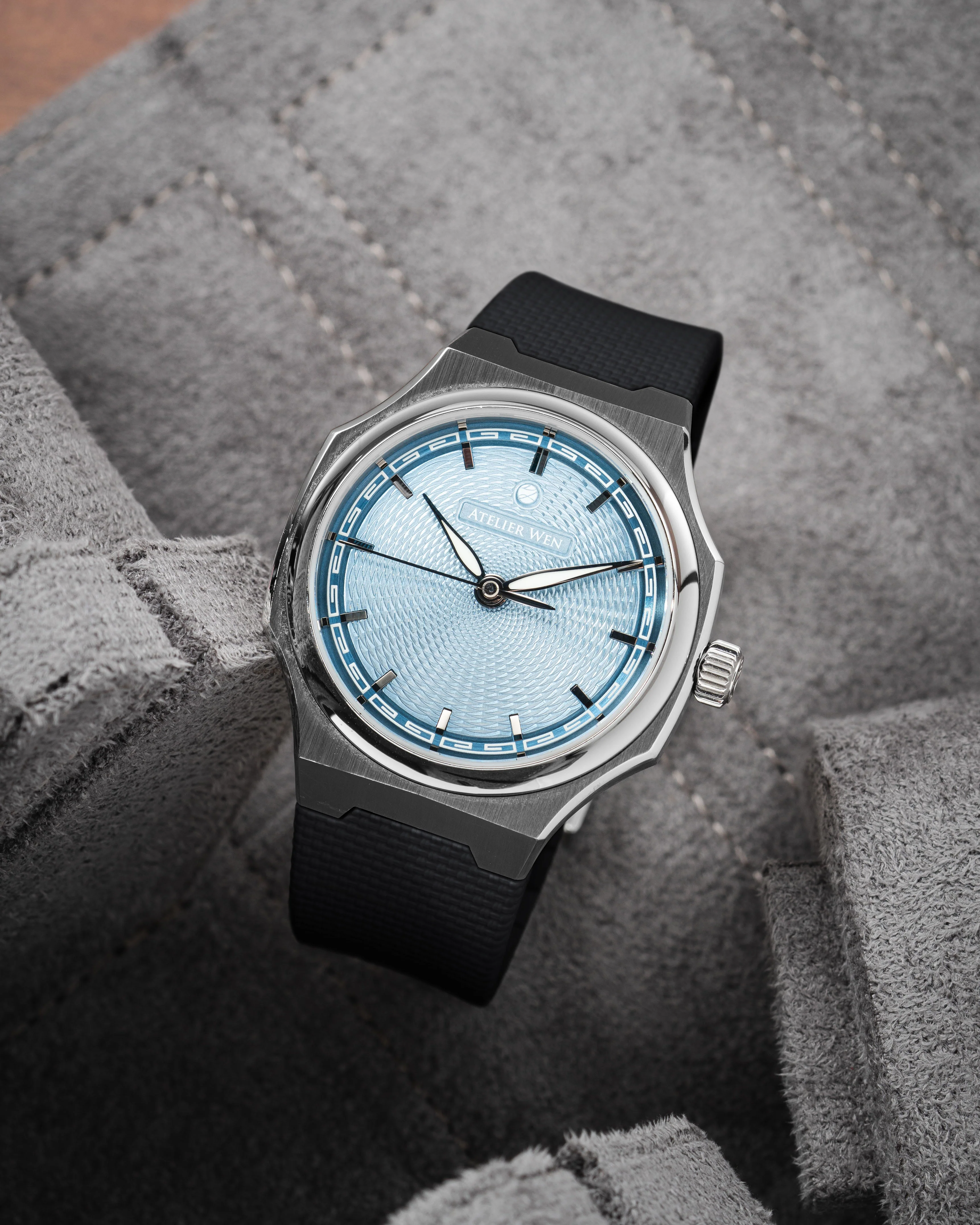 Black Sailcloth CTS Rubber Strap for Atelier Wen Perception - Image 4