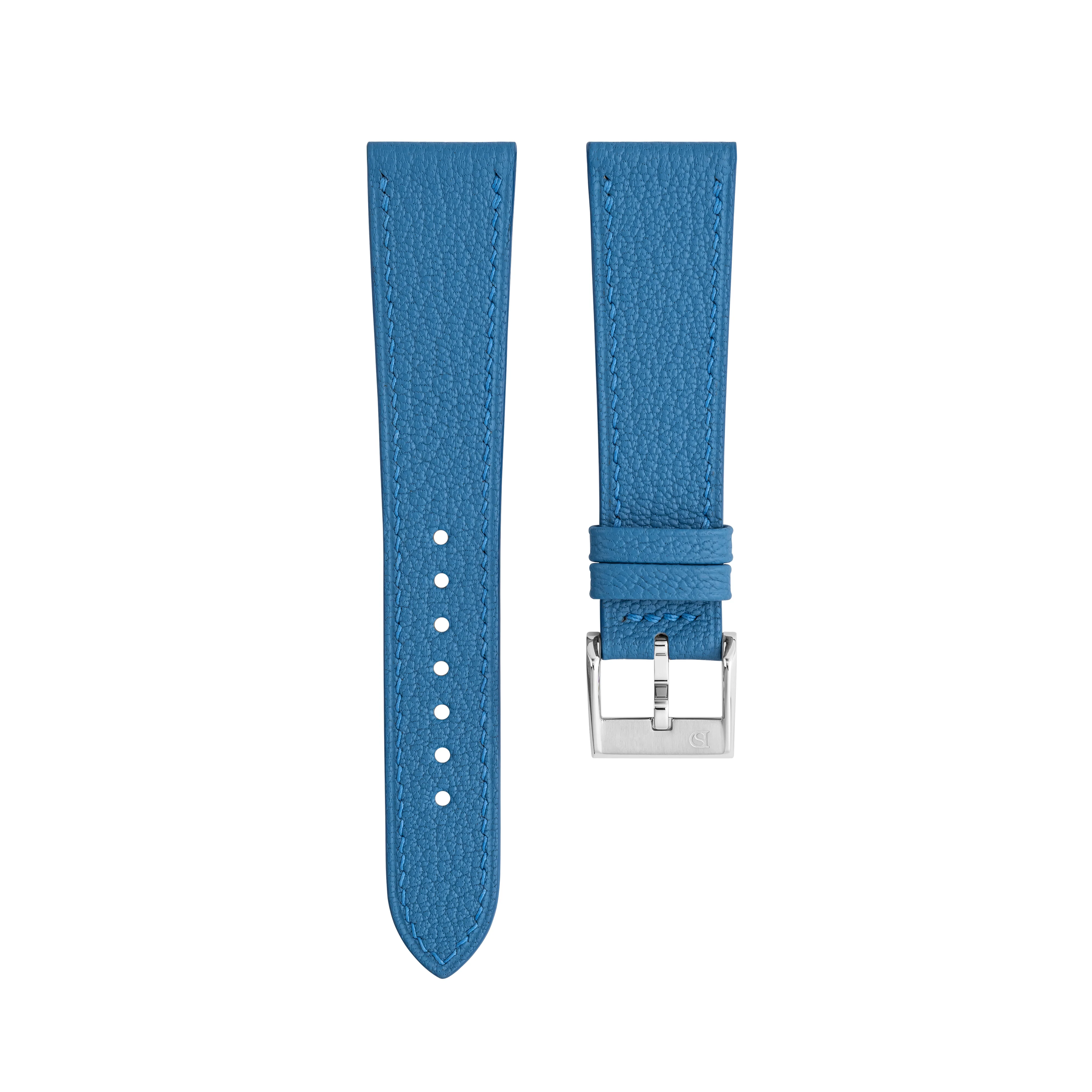 Overstock: Denim Chevre Slim Strap
