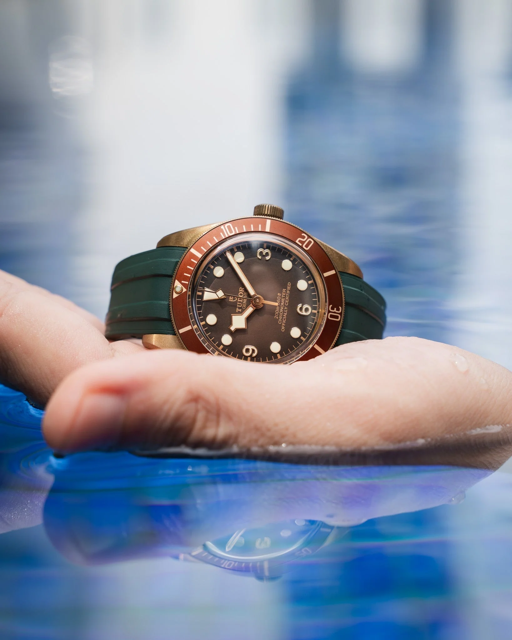 Emerald Green CTS Rubber Strap for Tudor BB58 - Image 5