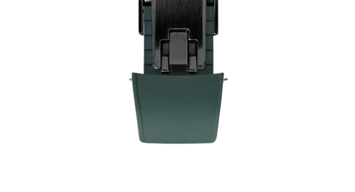 Emerald Green Curved CTS Rubber Strap - Image 12