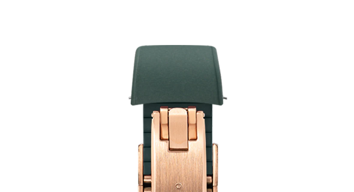 Emerald Green Curved CTS Rubber Strap - Image 7
