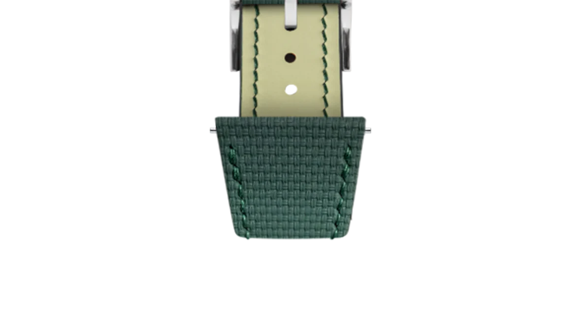 Emerald Green Sailcloth Slim Strap for De Bethune - Image 8