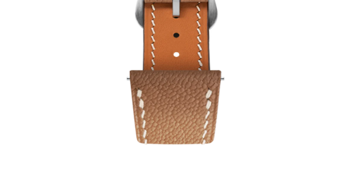 Gold Chevre Strap for Cartier Tank - Image 4