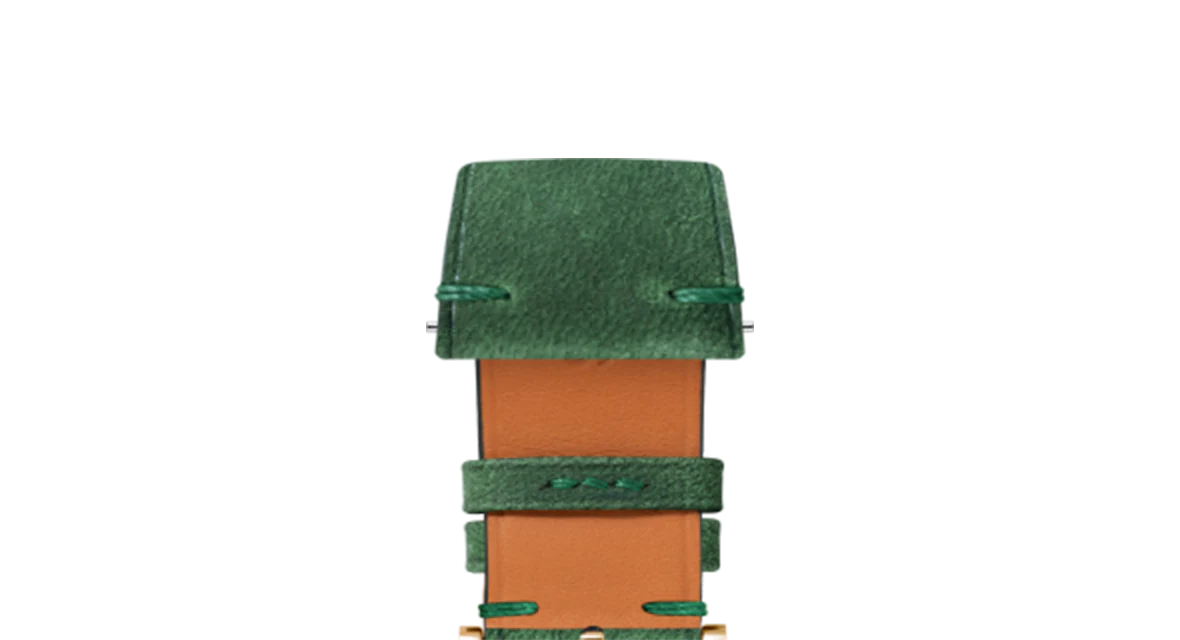 Green Crazy Horse Side-Stitch Strap - Image 7
