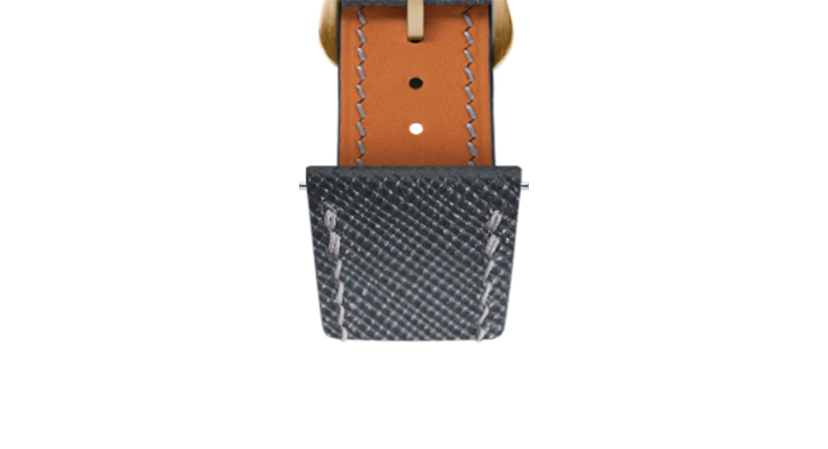 Grey Saffiano Strap for Cartier Tank - Image 8