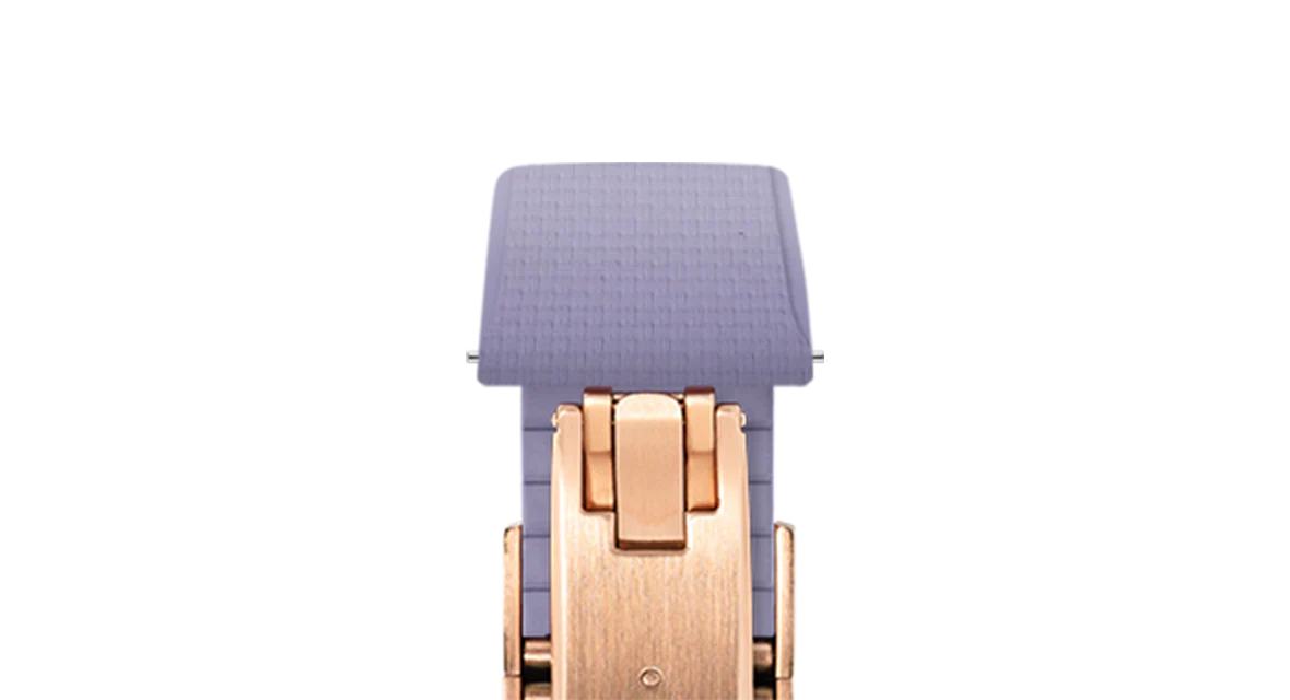Lavender Sailcloth CTS Rubber Strap for Cartier Santos de Cartier - Image 7