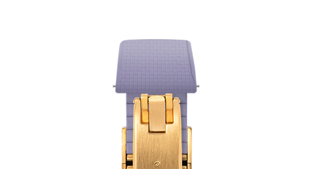 Lavender Sailcloth CTS Rubber Strap for Cartier Santos de Cartier - Image 9