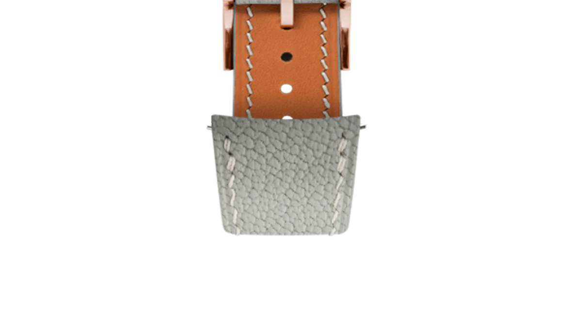 Light Grey Chevre Slim (Curved) Strap - Image 7