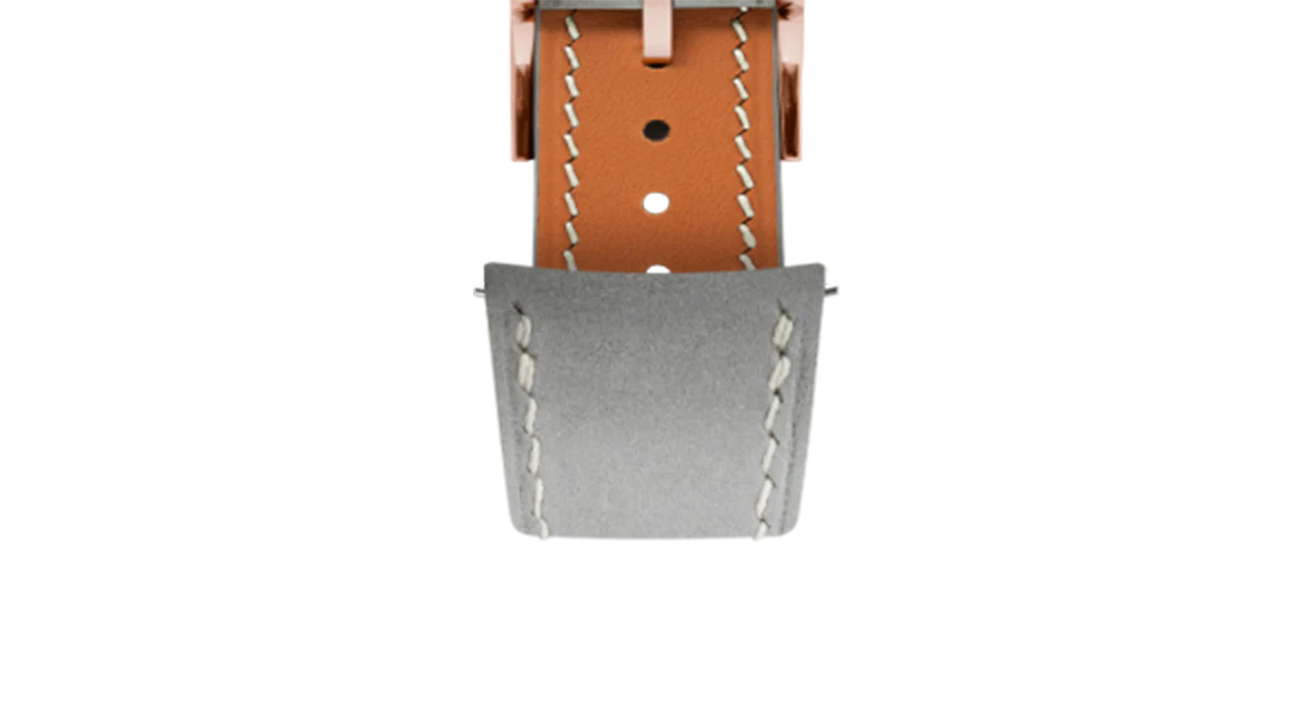 Light Grey Nubuck Slim (Curved) Strap - Image 7