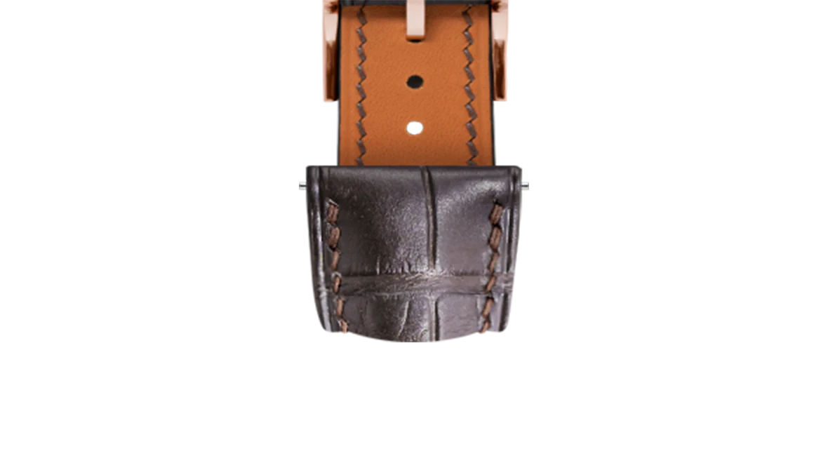 Matte Dark Brown Alligator Signature Strap - Image 9