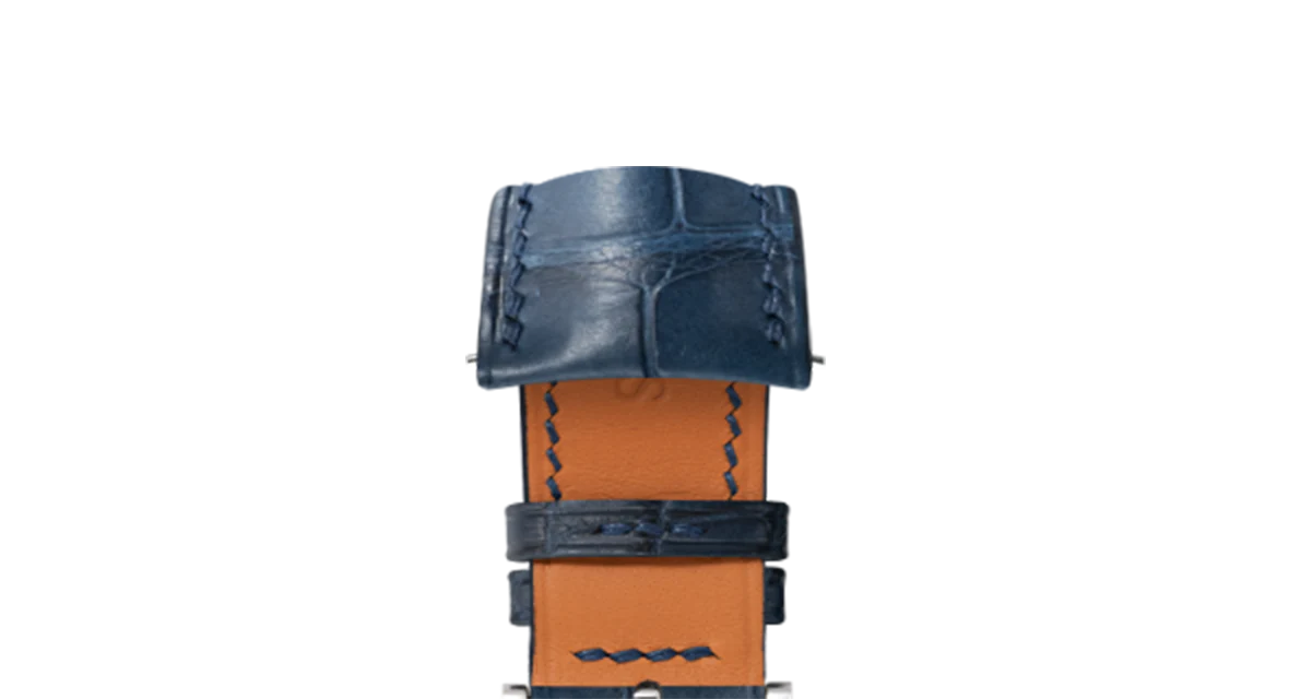 Matte Navy Alligator Signature (Curved) Strap - Image 5