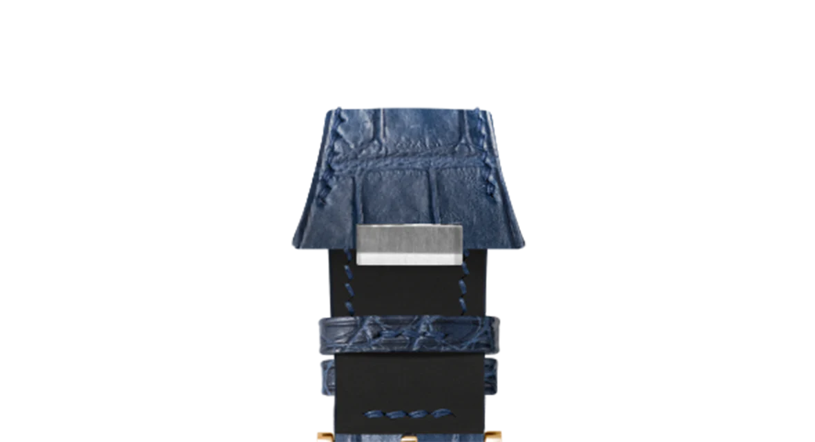 Matte Navy Alligator Strap for Tissot PRX - Image 12