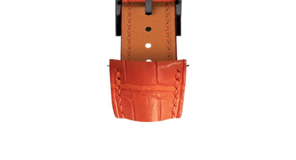 Overstock: Matte Orange Alligator Signature (Curved) Strap - Image 12