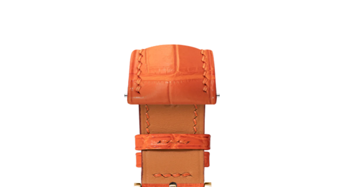 Matte Orange Alligator Signature Strap - Image 8