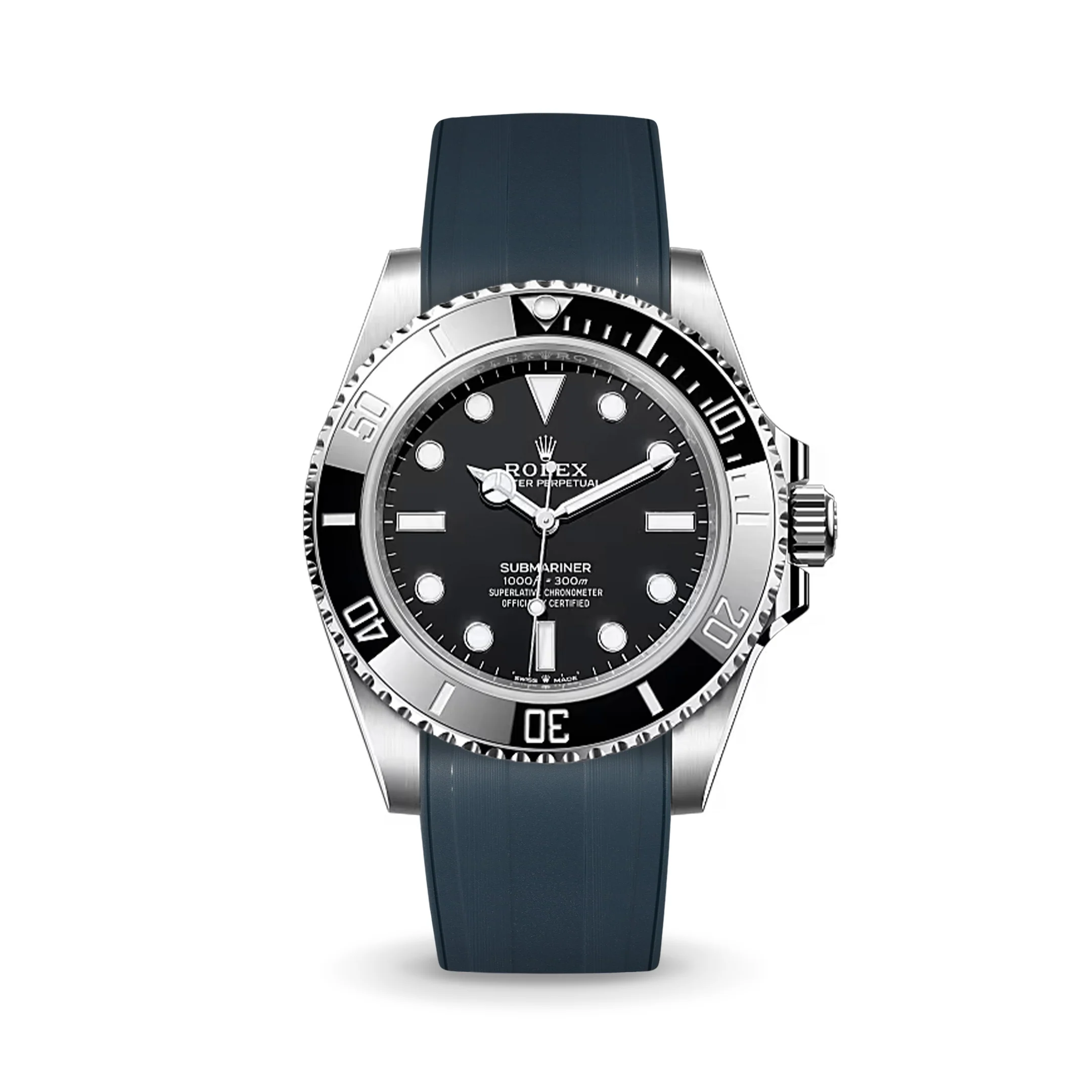Navy CTS Rubber Strap for Rolex Submariner 41mm