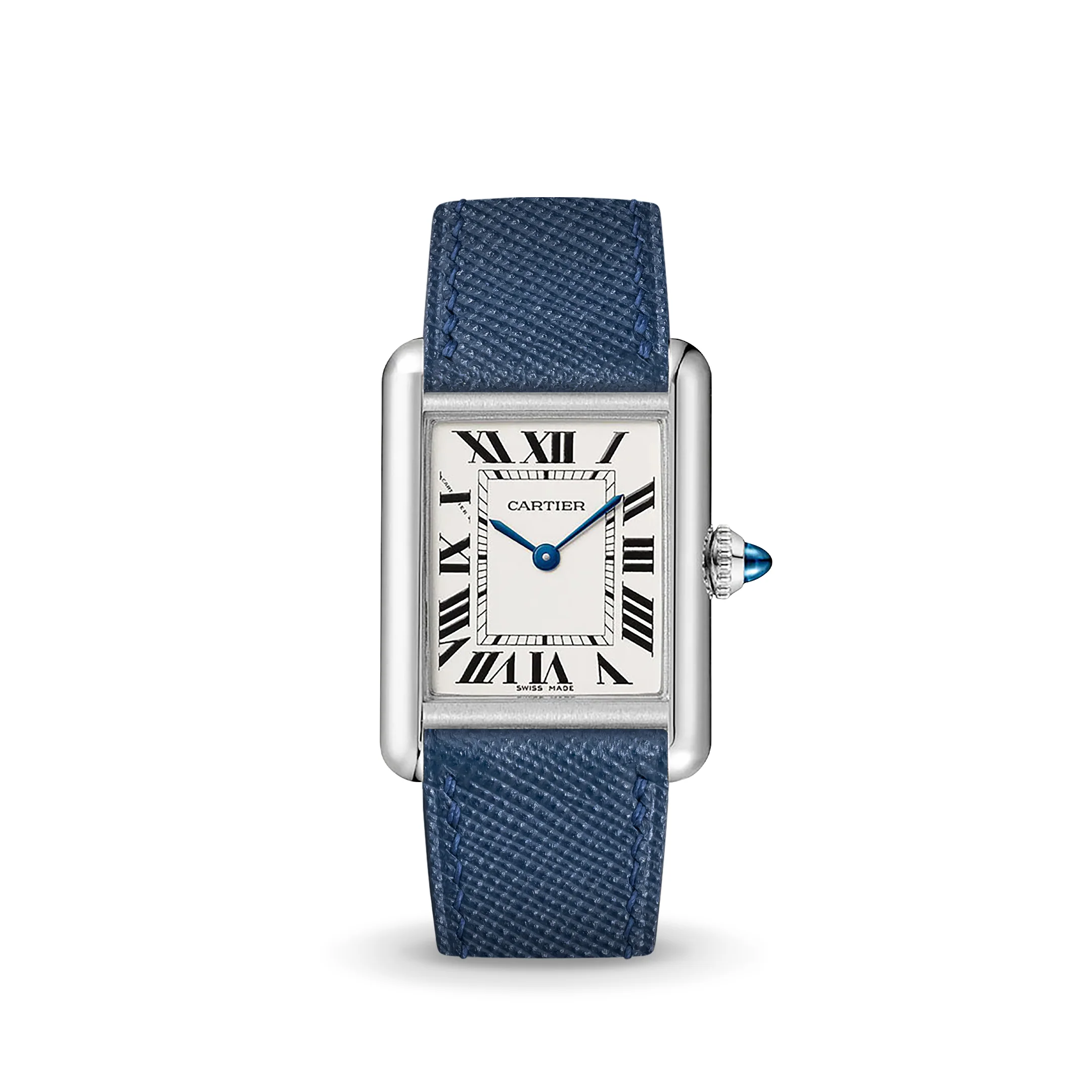 Navy Saffiano Strap for Cartier Tank