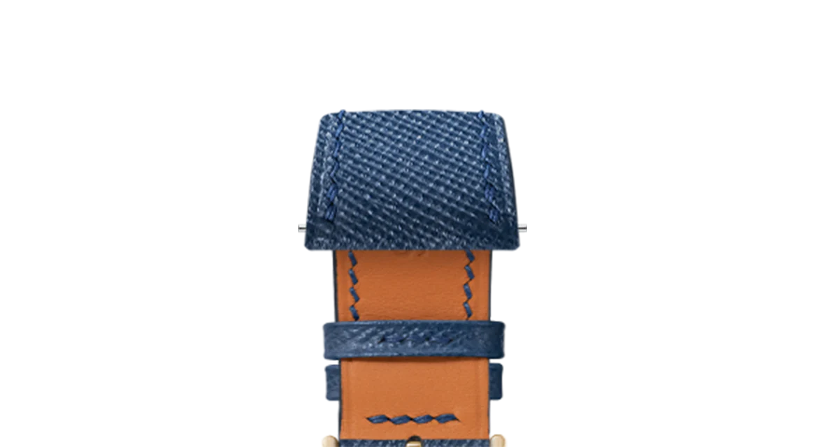 Navy Saffiano Strap for Cartier Tank - Image 12
