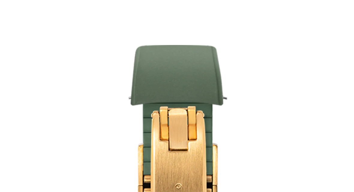 Olive Green Curved CTS Rubber Strap - Image 13