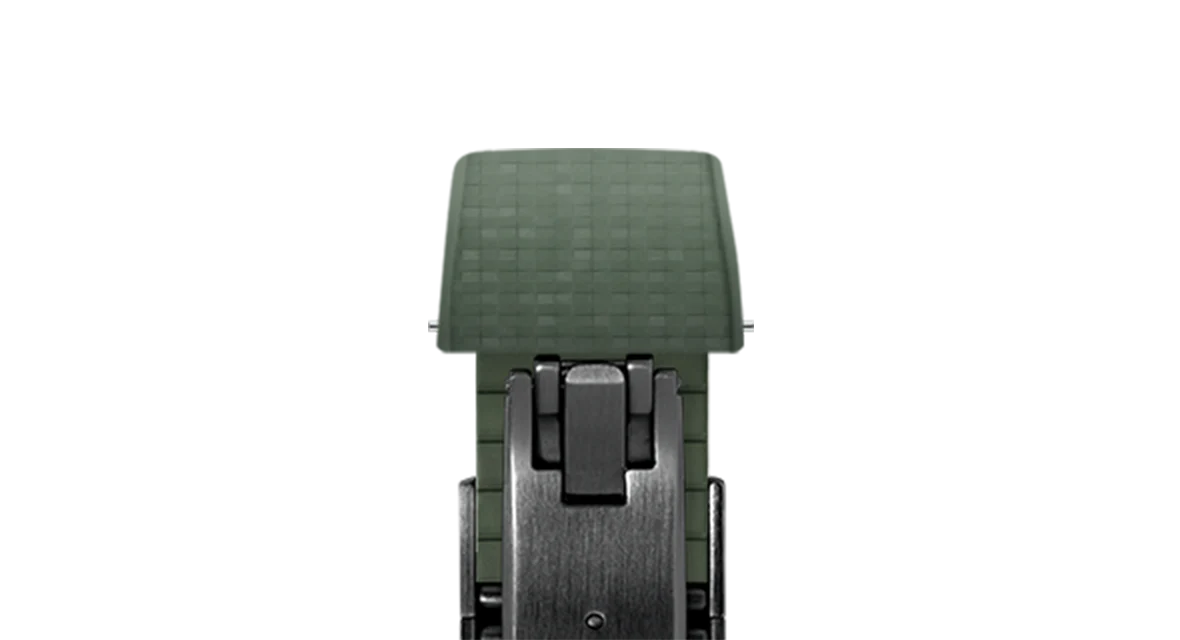 Olive Green Mosaic CTS Rubber Strap - Image 12