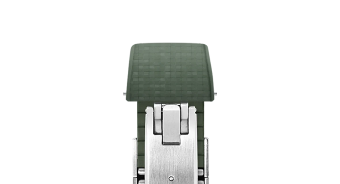 Olive Green Mosaic CTS Rubber Strap - Image 6