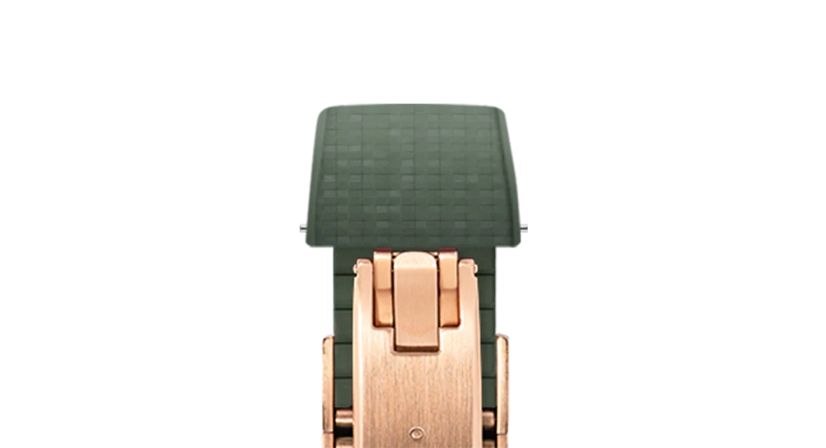 Olive Green Mosaic CTS Rubber Strap - Image 8