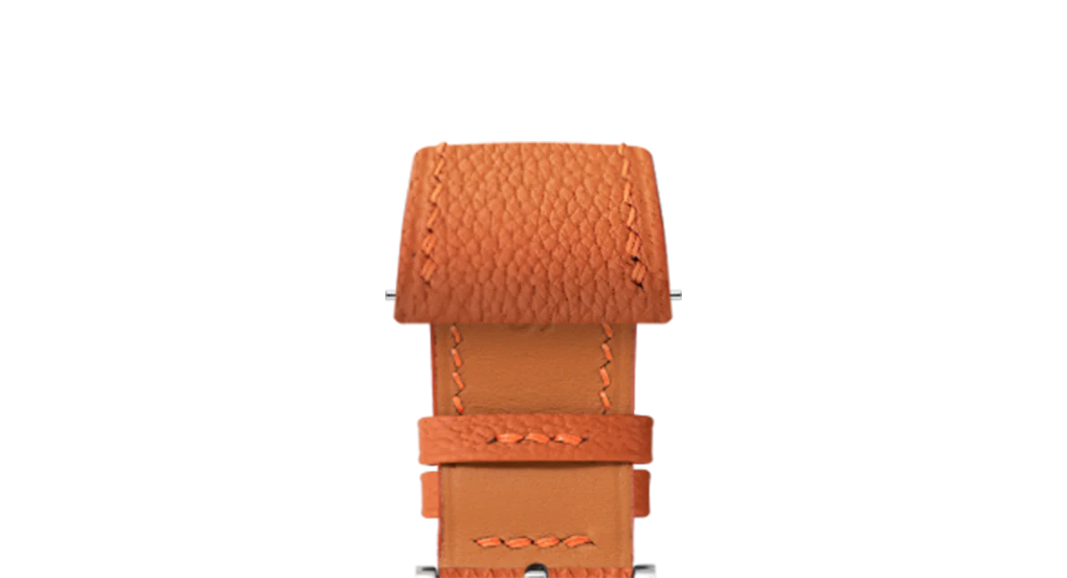 Overstock: Orange Chevre Slim Strap - Image 4