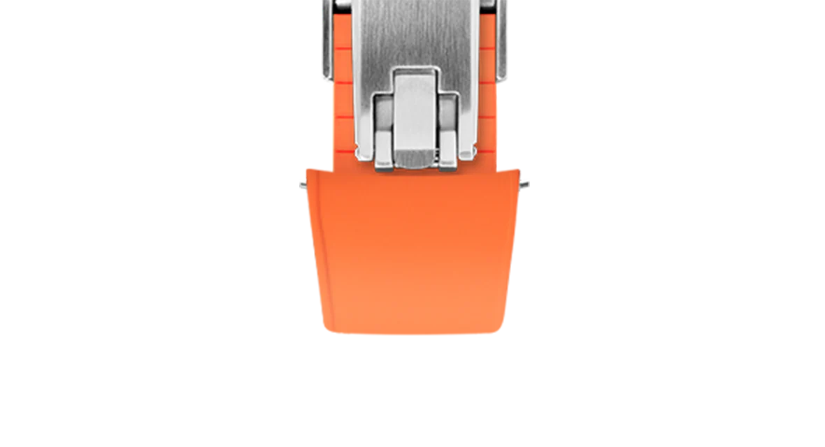 Orange Curved CTS Rubber Strap - Image 11