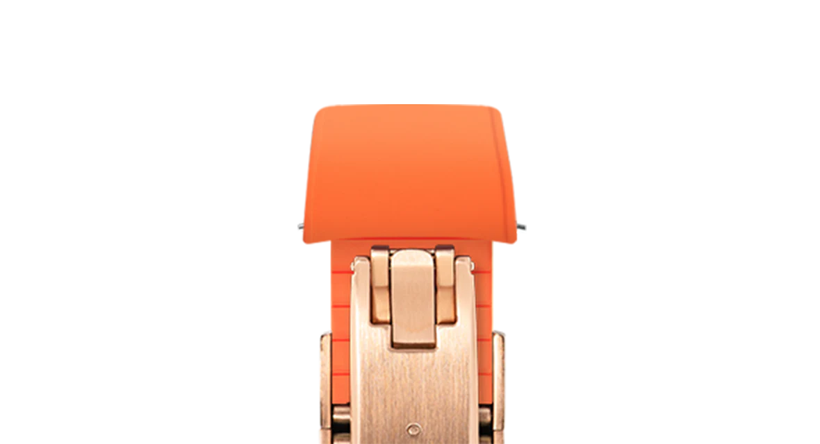 Orange Curved CTS Rubber Strap - Image 12