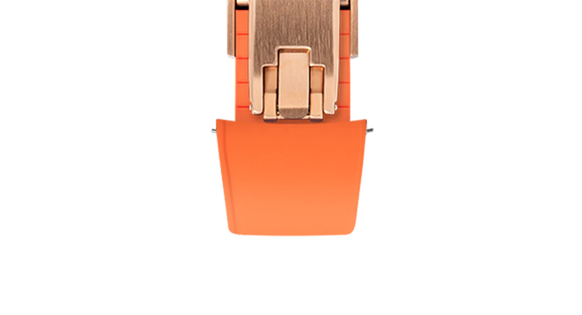 Orange Curved CTS Rubber Strap - Image 13