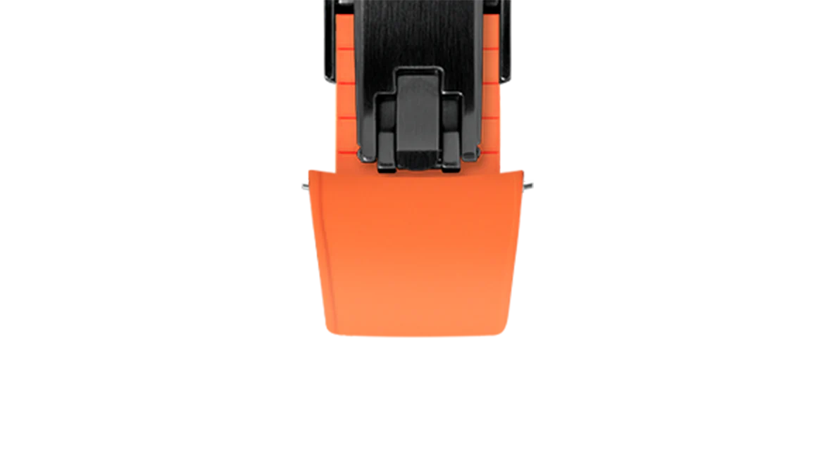Orange Curved CTS Rubber Strap - Image 17