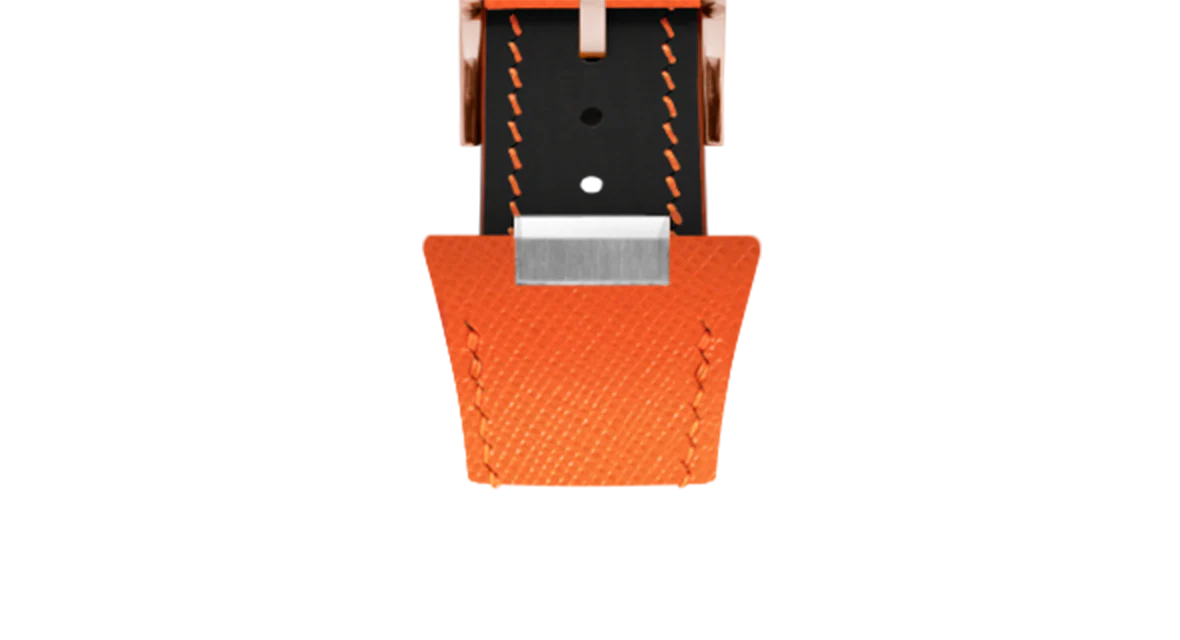 Orange Saffiano Strap for Tissot PRX - Image 10