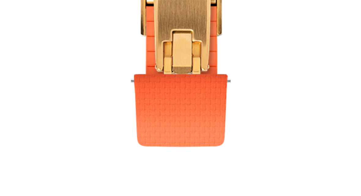 Orange Sailcloth CTS Rubber Strap for F.P. Journe Élégante - Image 12