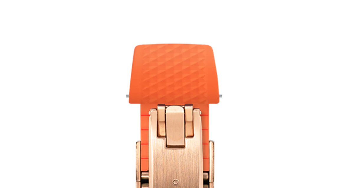 Orange Waffle CTS Rubber Strap - Image 12