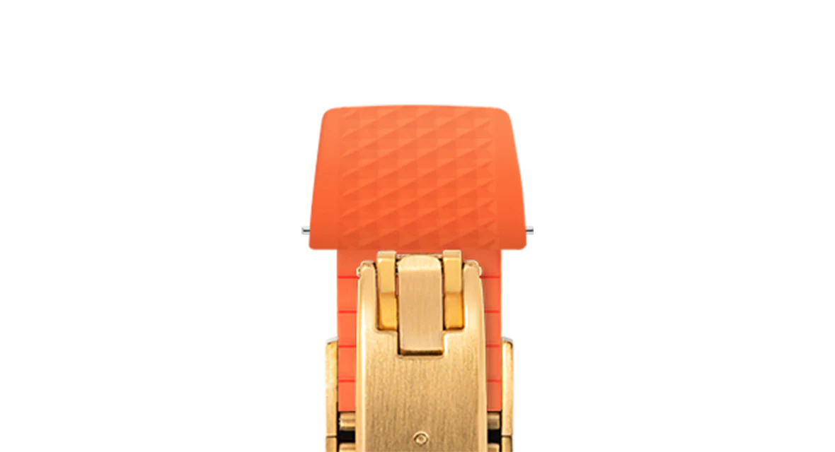 Orange Waffle CTS Rubber Strap - Image 14