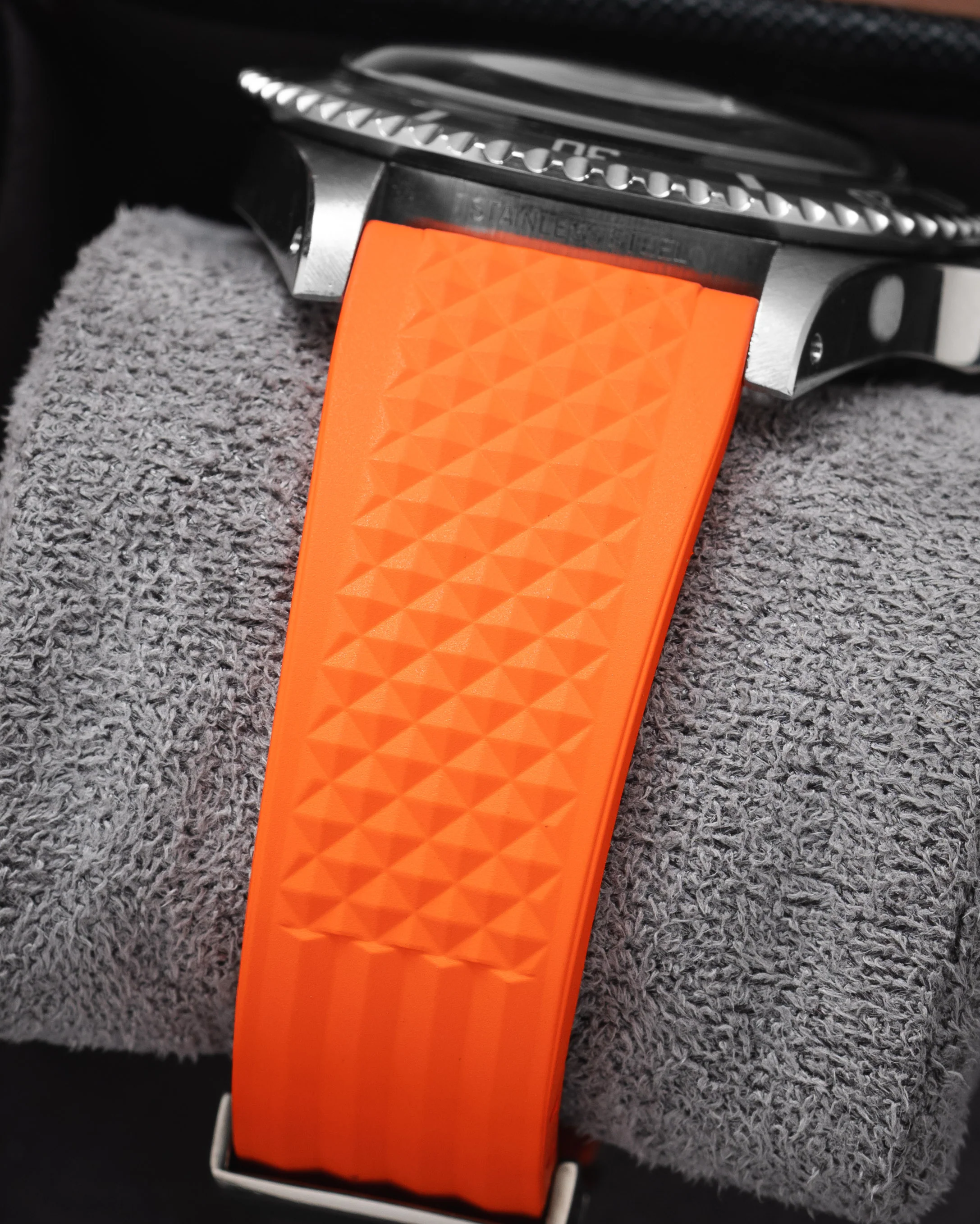 Orange Waffle CTS Rubber Strap - Image 7