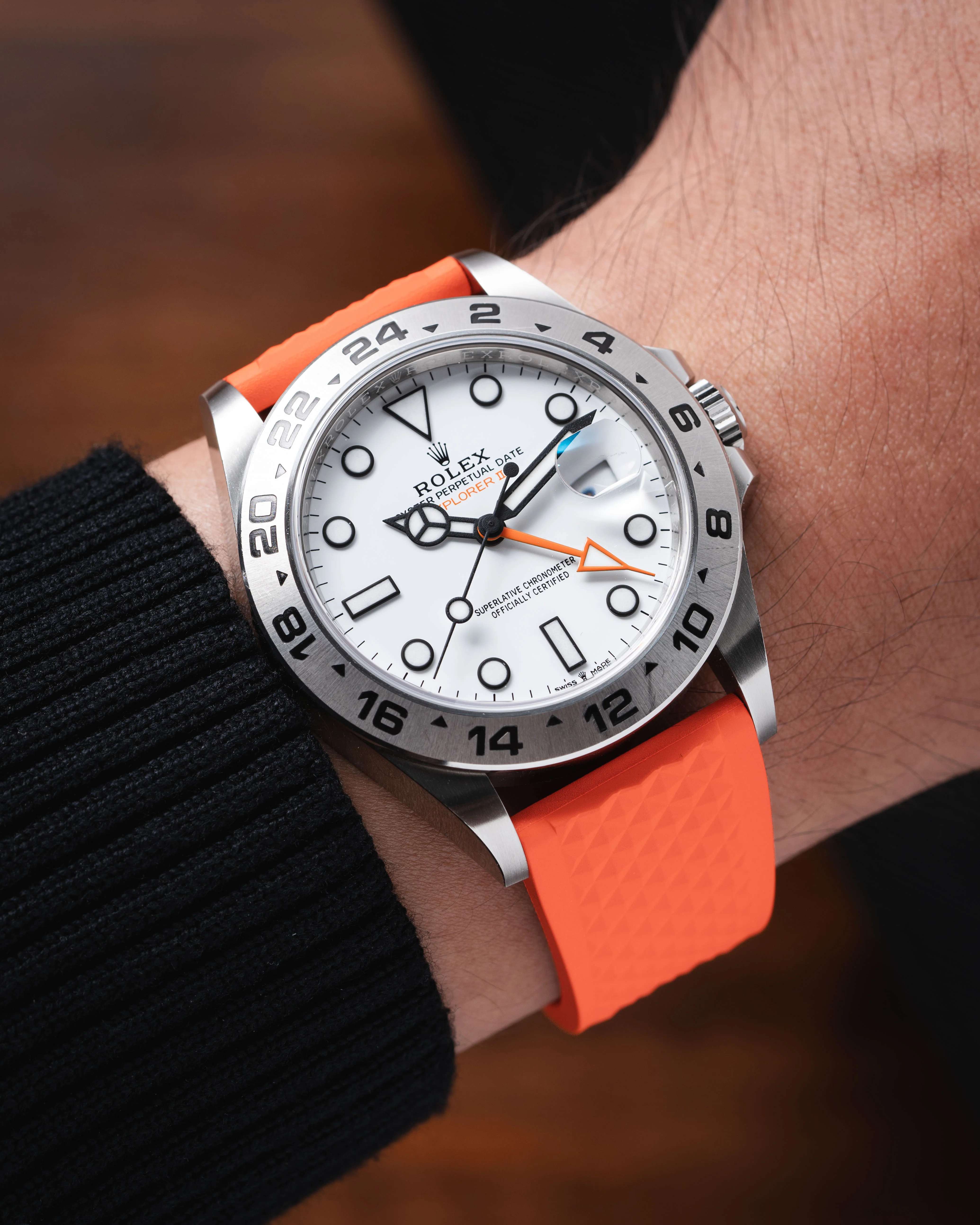 Orange Waffle CTS Rubber Strap - Image 8