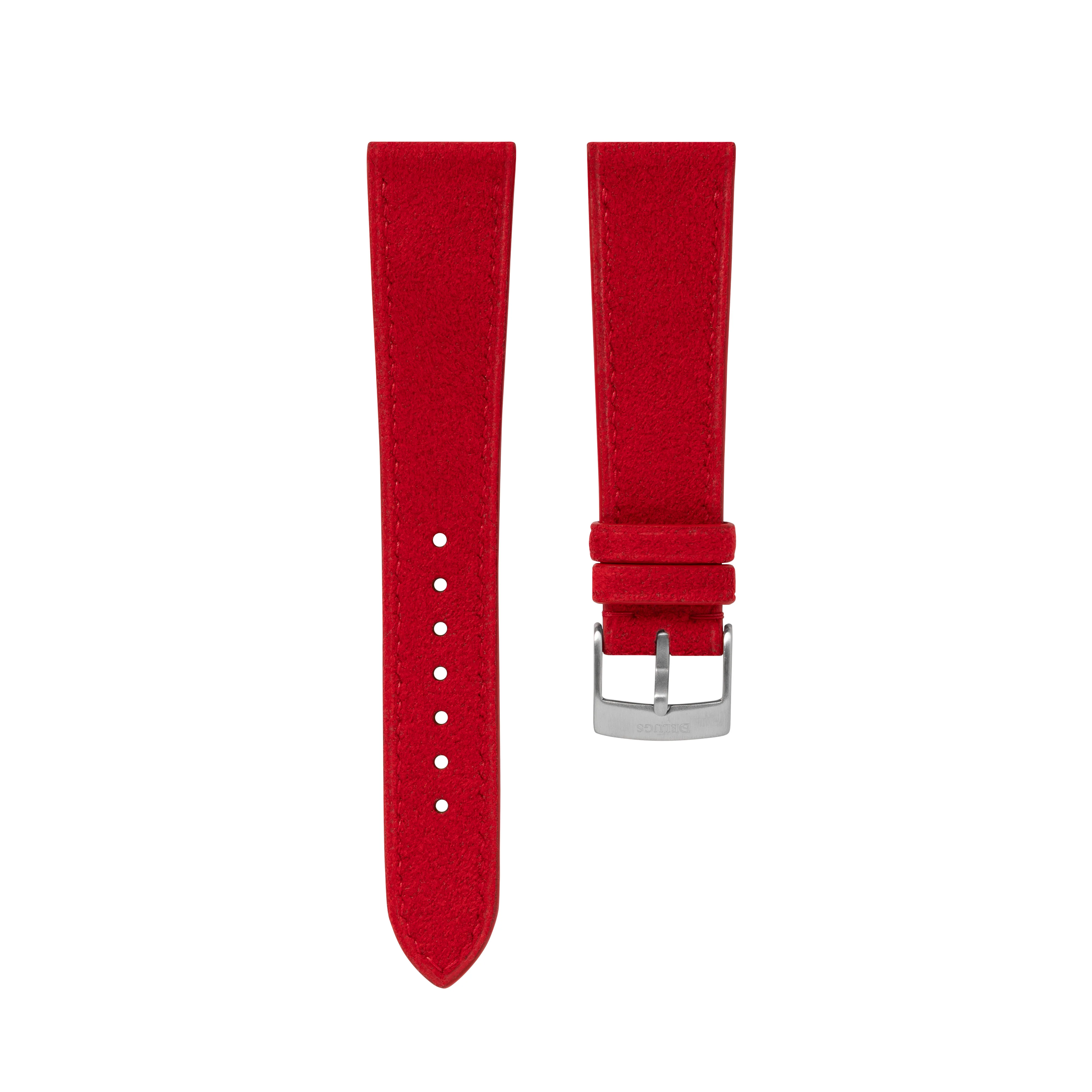 Overstock: Red Alcantara Slim Strap