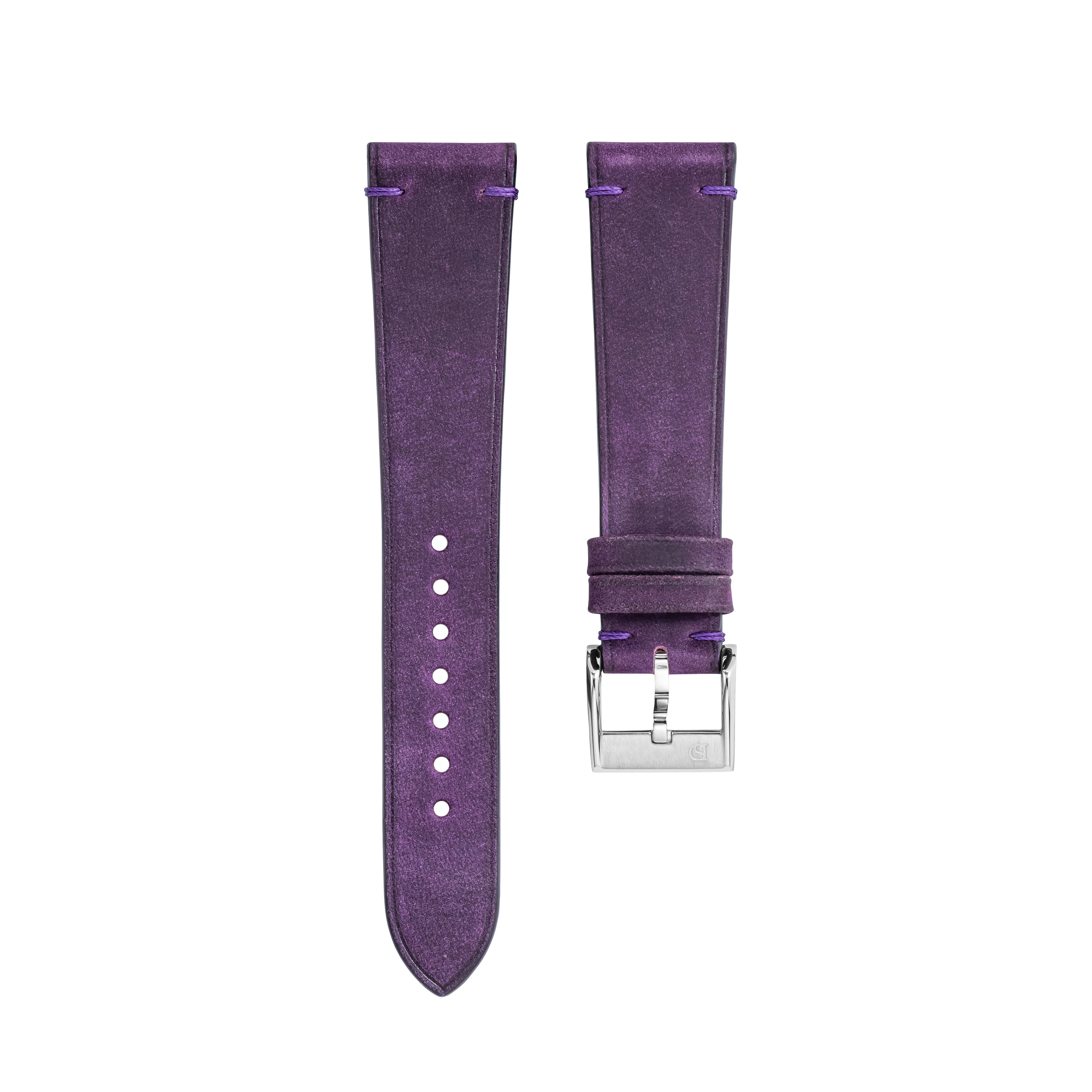 Overstock: Purple Crazy Horse Side-Stitch Strap