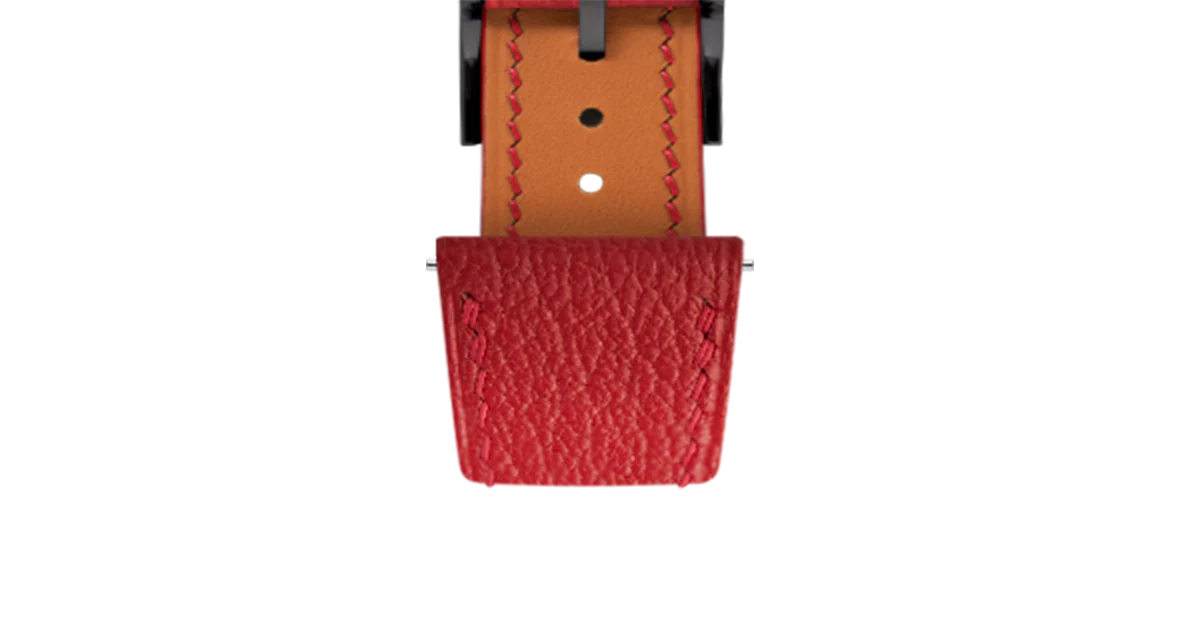 Red Chevre Slim Strap - Image 12
