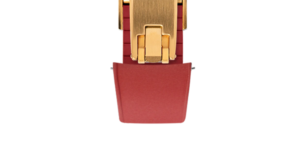 Red Curved CTS Rubber Strap - Image 10