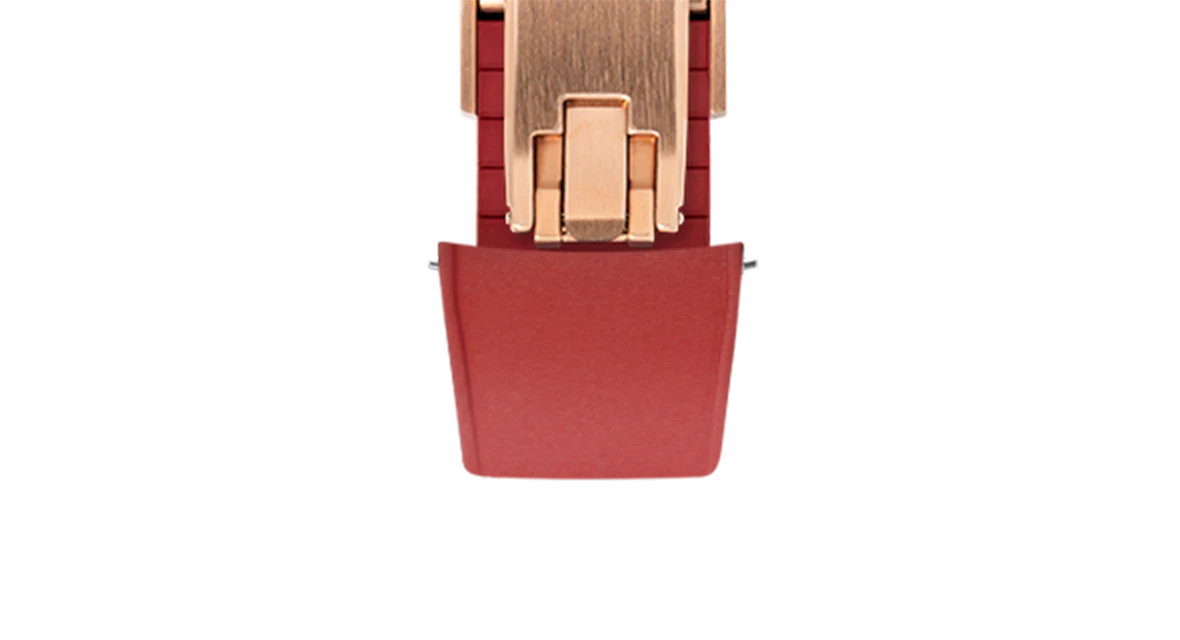Red Curved CTS Rubber Strap - Image 8