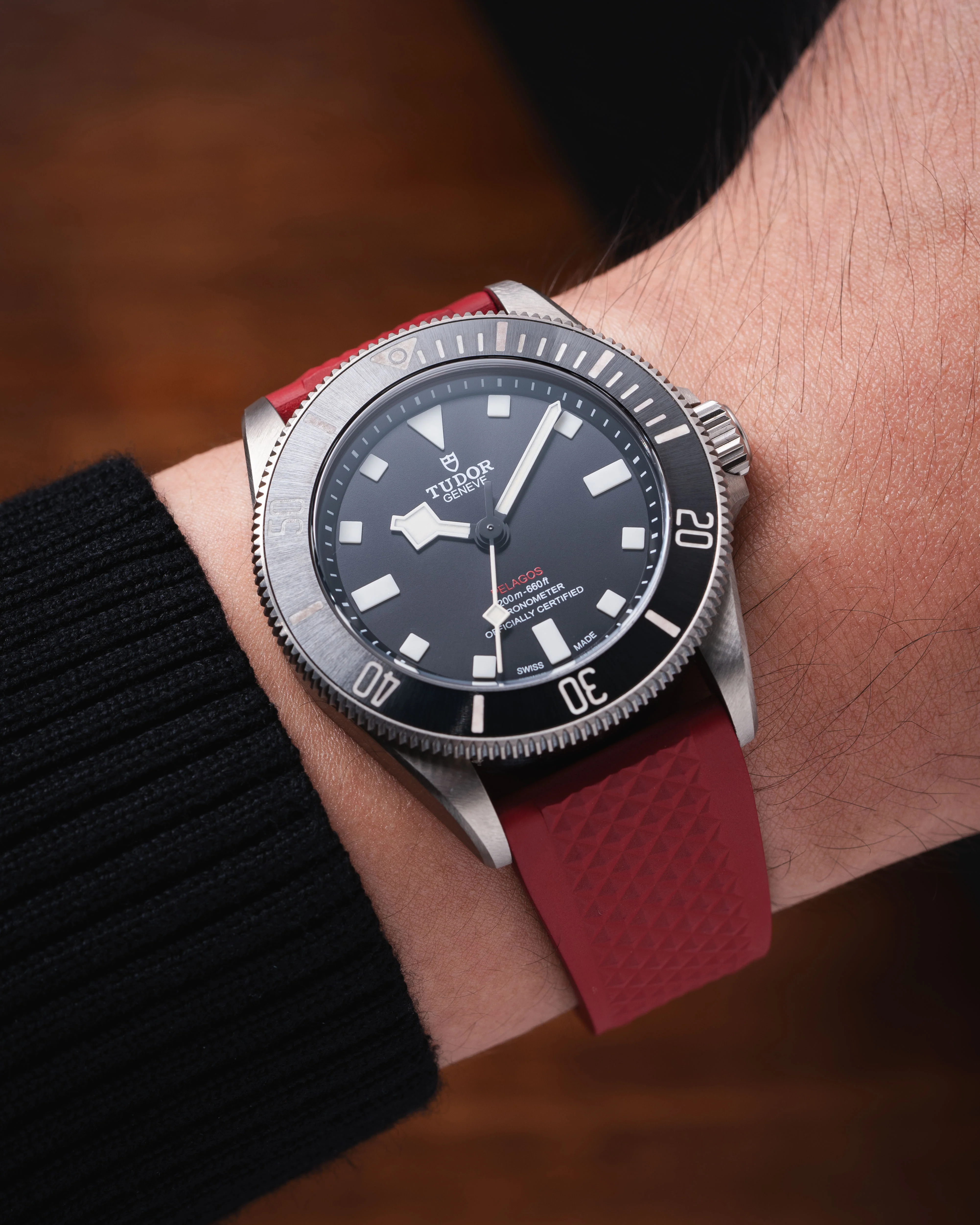 Red Waffle CTS Rubber Strap - Image 4