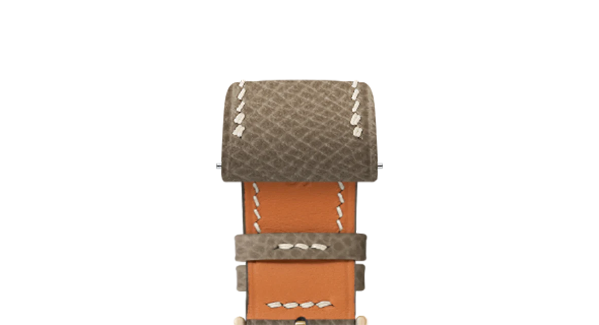 Taupe Epsom Strap for Cartier Santos-Dumont - Image 8