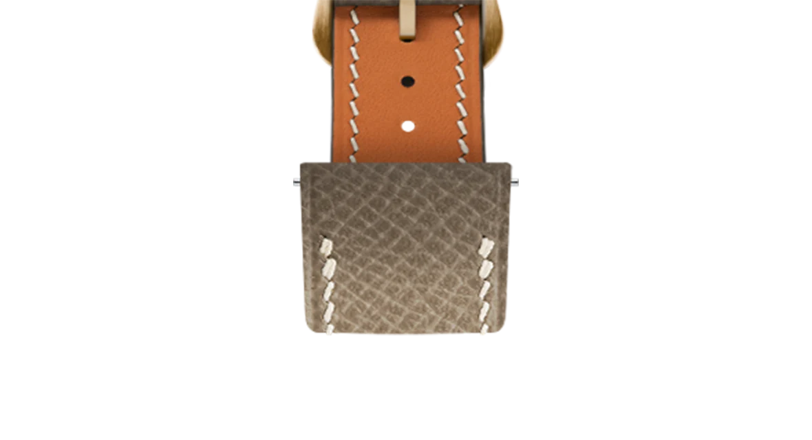Taupe Epsom Strap for Cartier Santos-Dumont - Image 9