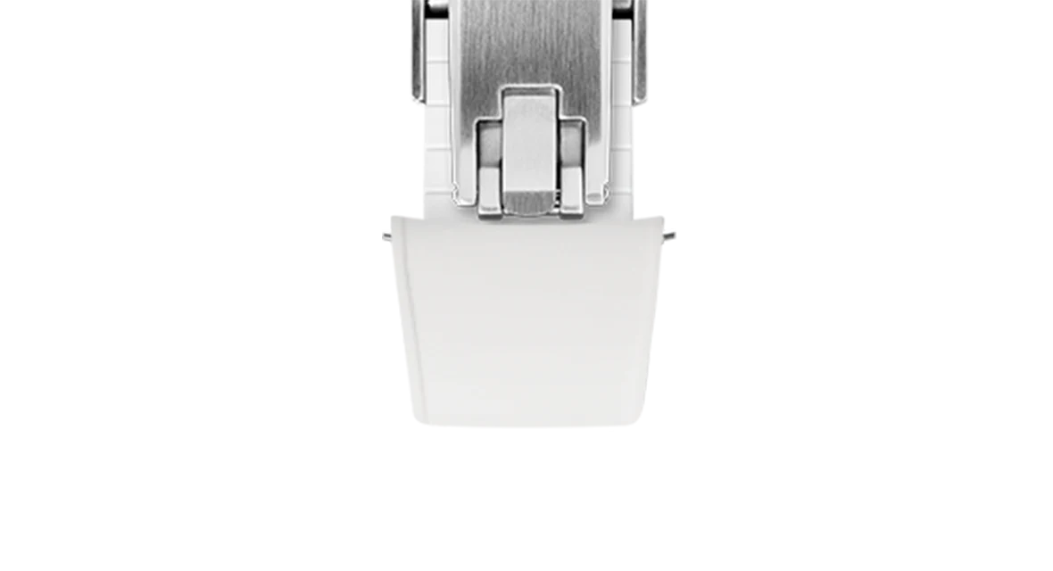 White Curved CTS Rubber Strap - Image 11