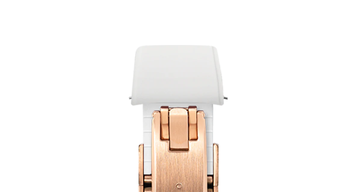 White Curved CTS Rubber Strap - Image 12